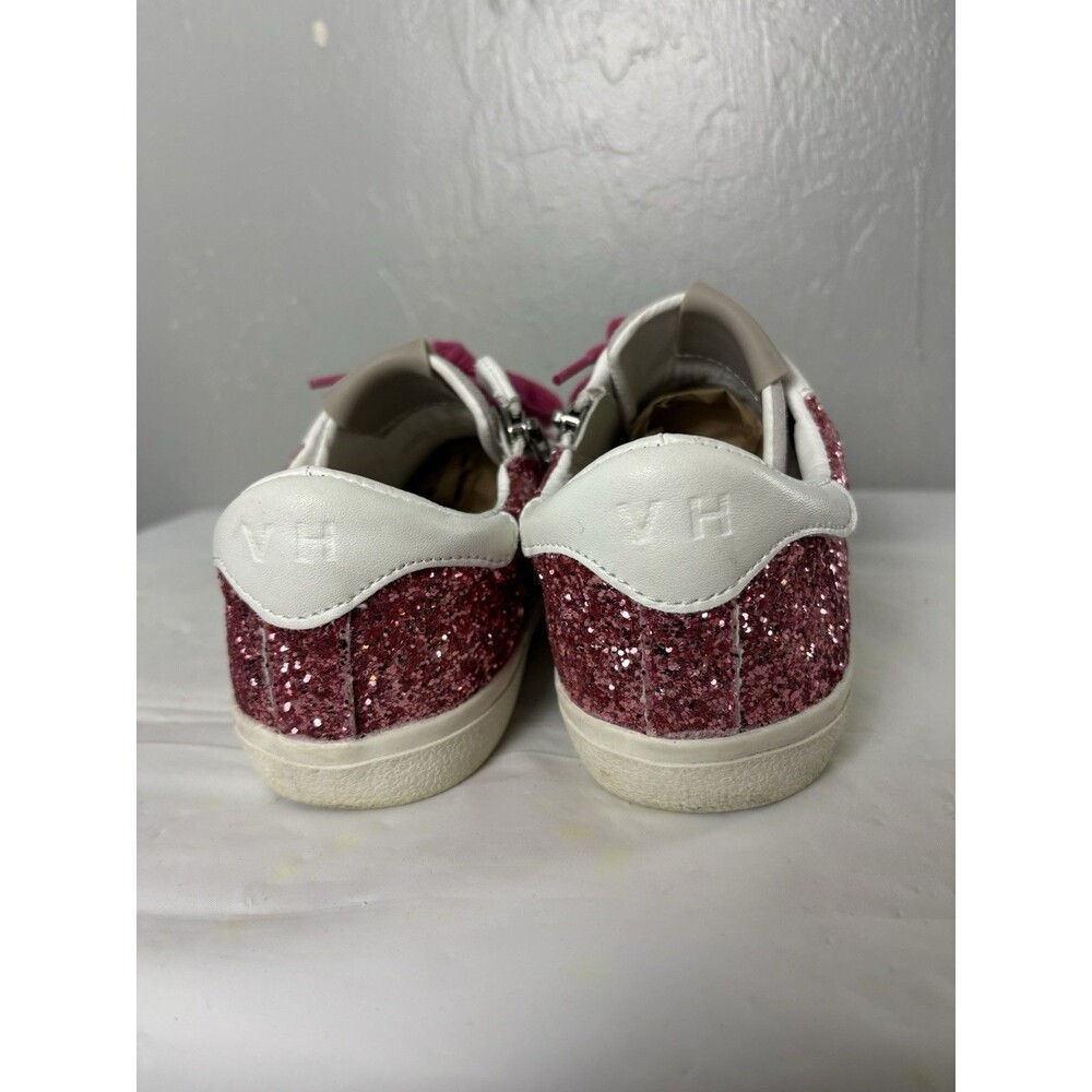Vintage Havana Pink  Glitter White Star Pink Laces Sneakers Girls Sz 6 CUTE - Picture 7 of 9